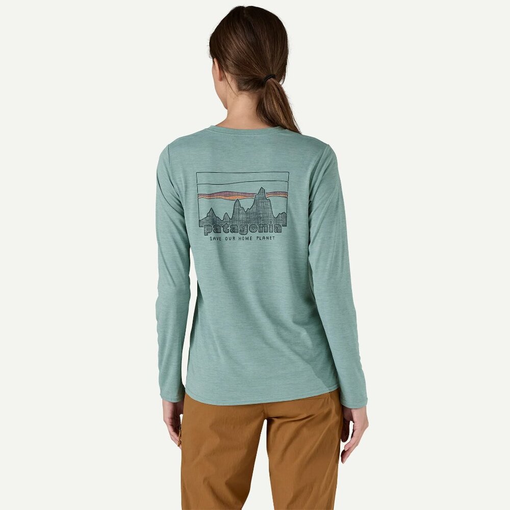 NEW Patagonia Women's Long-Sleeved Capilene® Cool Daily Graphic Shirt (45205) - Picture 2 of 10